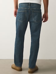 Կապույտ/կանաչ երանգի խաչաձև շտրիխ - Սովորական - Նուրբ դասական ձգվող ջինսեր - Պատկեր 4 11-ից