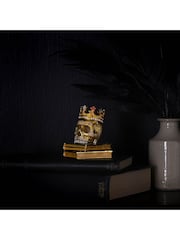 Widdop Gold Gothic Gold Skull with Crown Jewellery Box - Image 5 of 6