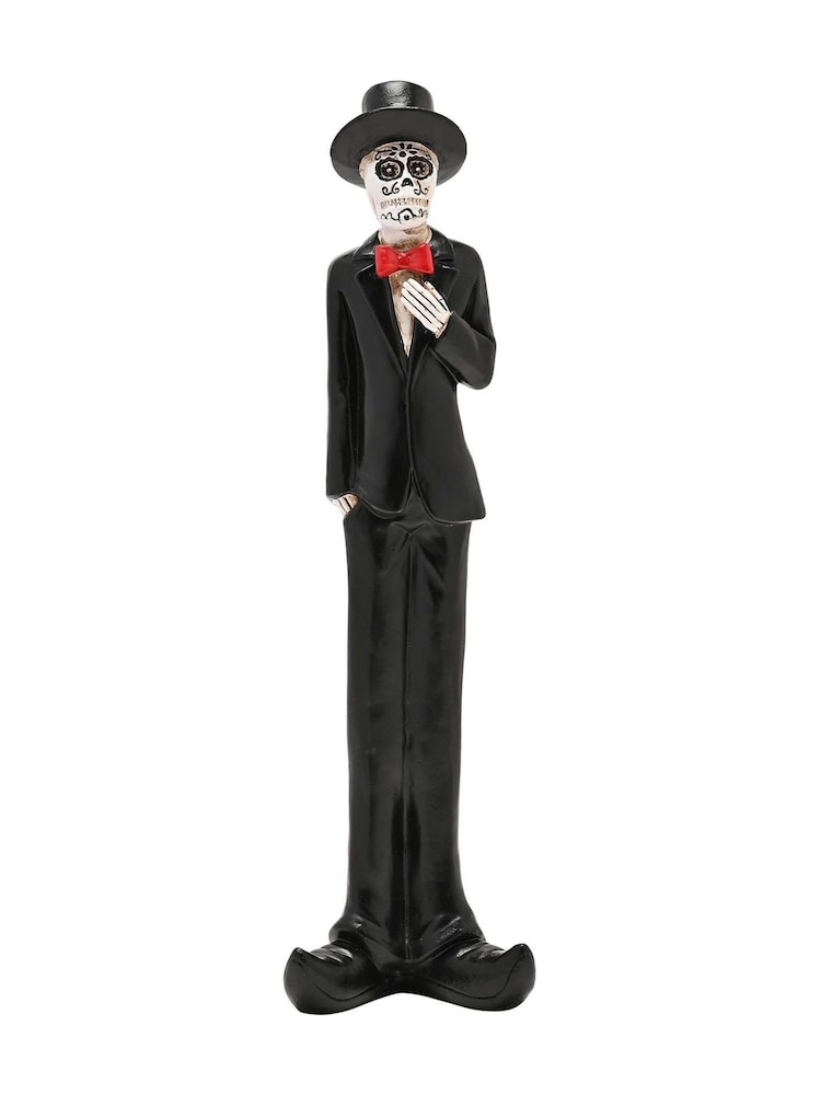 Widdop Black Skeleton Groom Figurine Ornament - Image 1 of 3 Widdop Black Skeleton Groom Figurine Ornament - Image 1 of 3