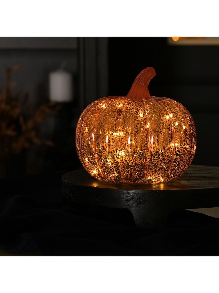 Widdop Orange Large Orange Pumpkin LED Lantern Ornament - Image 3 of 3