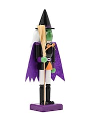 Widdop Purple Wooden Nutracker Witch 10 Ornament - Image 2 of 3