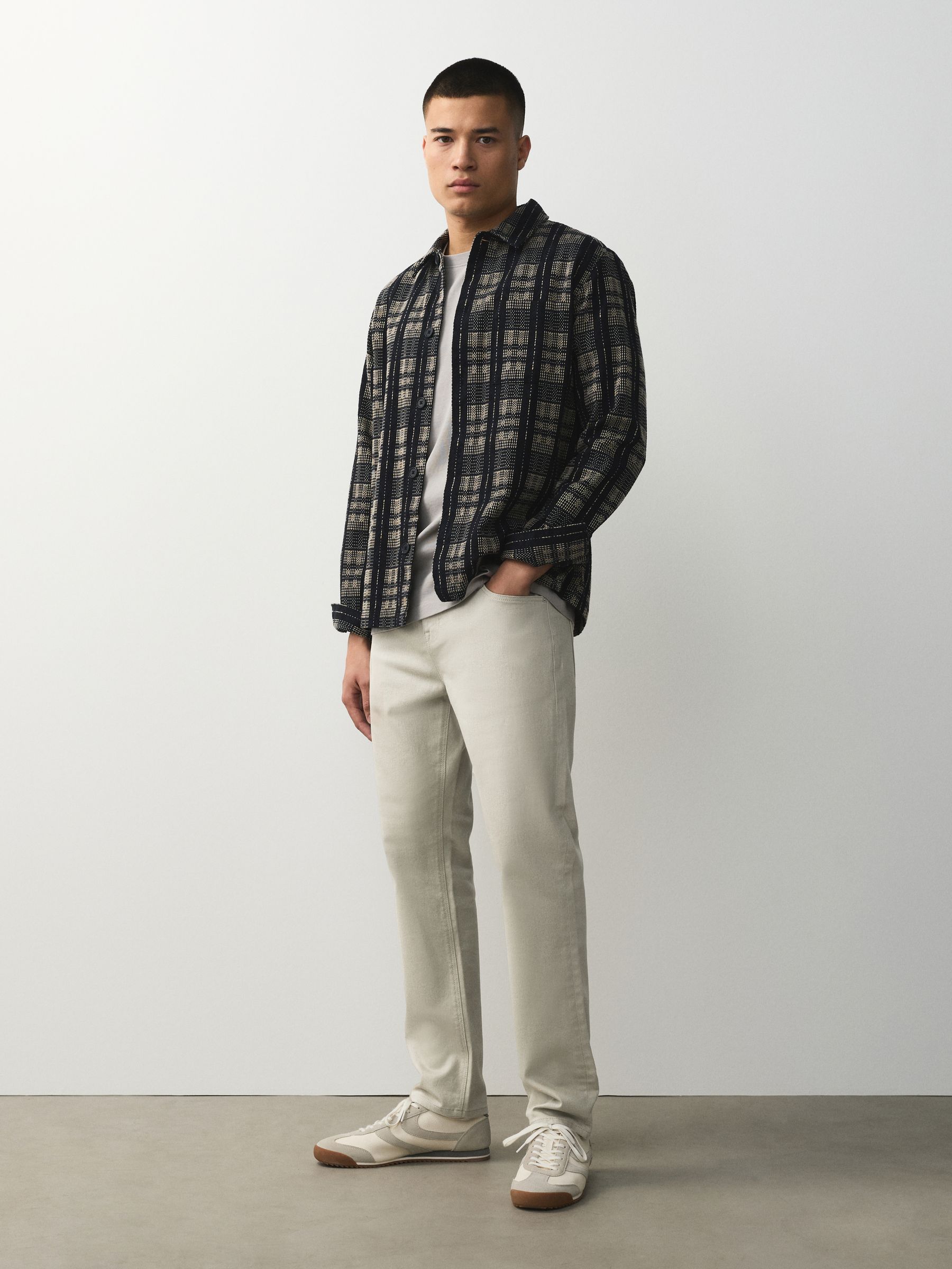 Buy Chalk White Slim Fit Classic Stretch Jeans from Next Canada