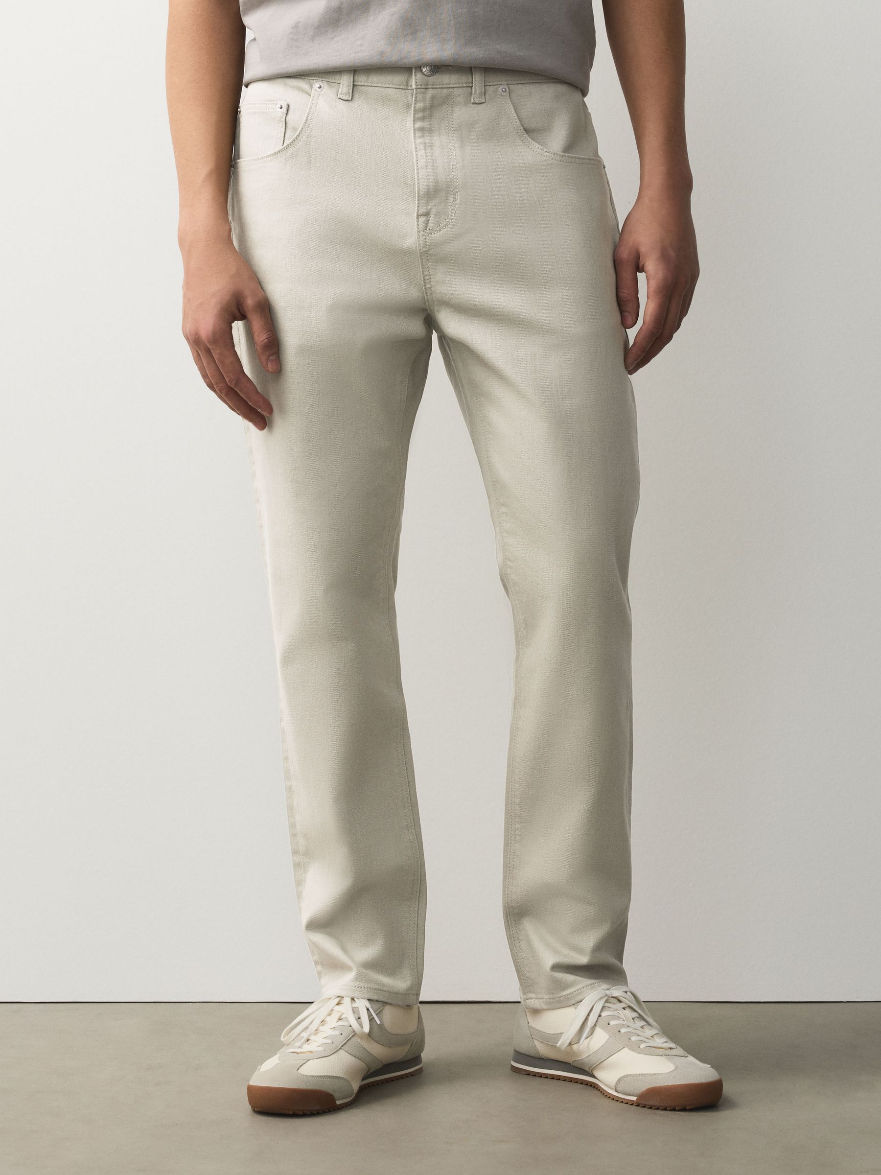 Buy Chalk White Slim Fit Classic Stretch Jeans from Next Canada