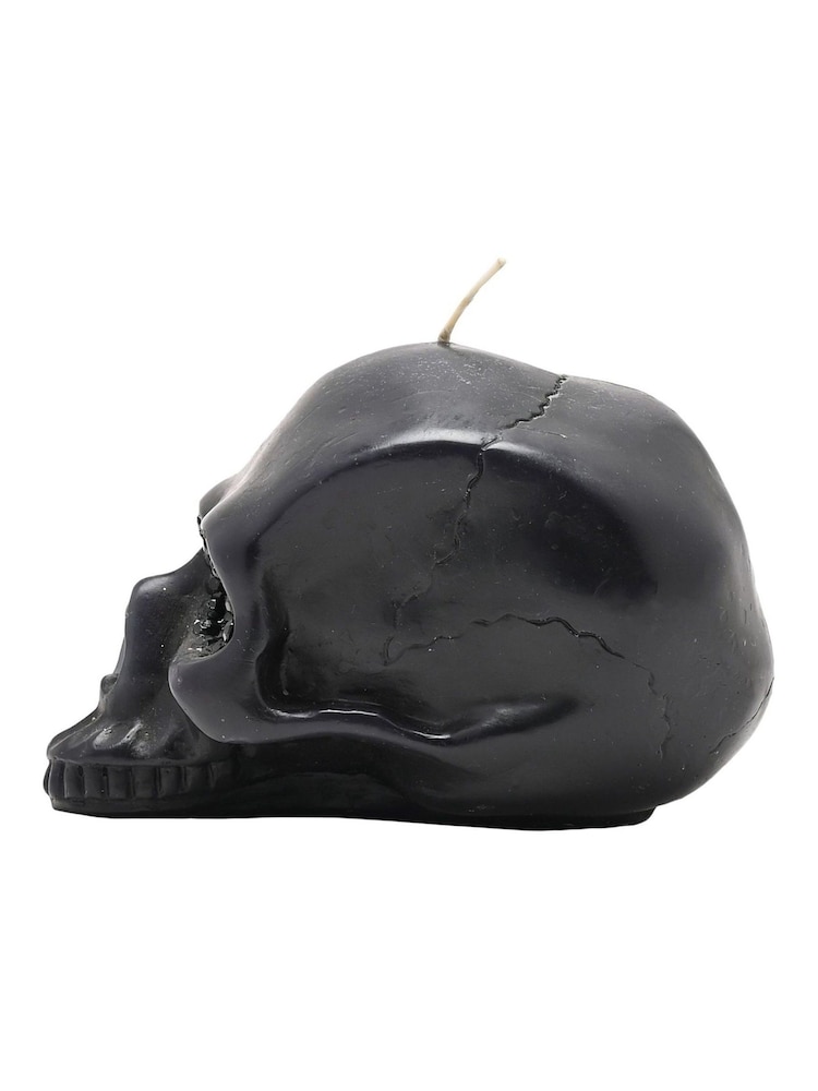 Widdop Medium Black Skull Candle - Image 4 of 4