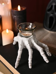 Widdop Skeleton Hand Tea Light Holder - Image 1 of 4