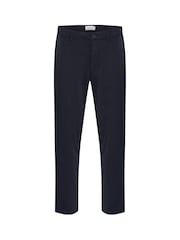 Casual Friday Blue CFPEPE Relaxed Fit Stretch Trousers - Image 6 of 8