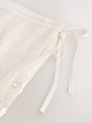 Ivory Sequin Short Sarong - Image 7 of 7