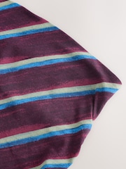 Viola a righe - Top a fascia con sciarpa - Immagine 8 di 9