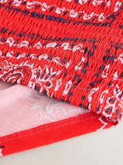 Red Bandeau Boobtube Scarf Top - Image 2 of 3