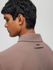 River Island Brown Button Up Soft Tailored Smart Overshirt - Image 4 of 4