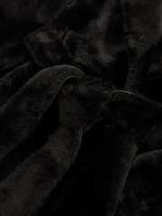 Reiss Chocolate Brown Teo Shearling Belted Coat - Image 7 of 7