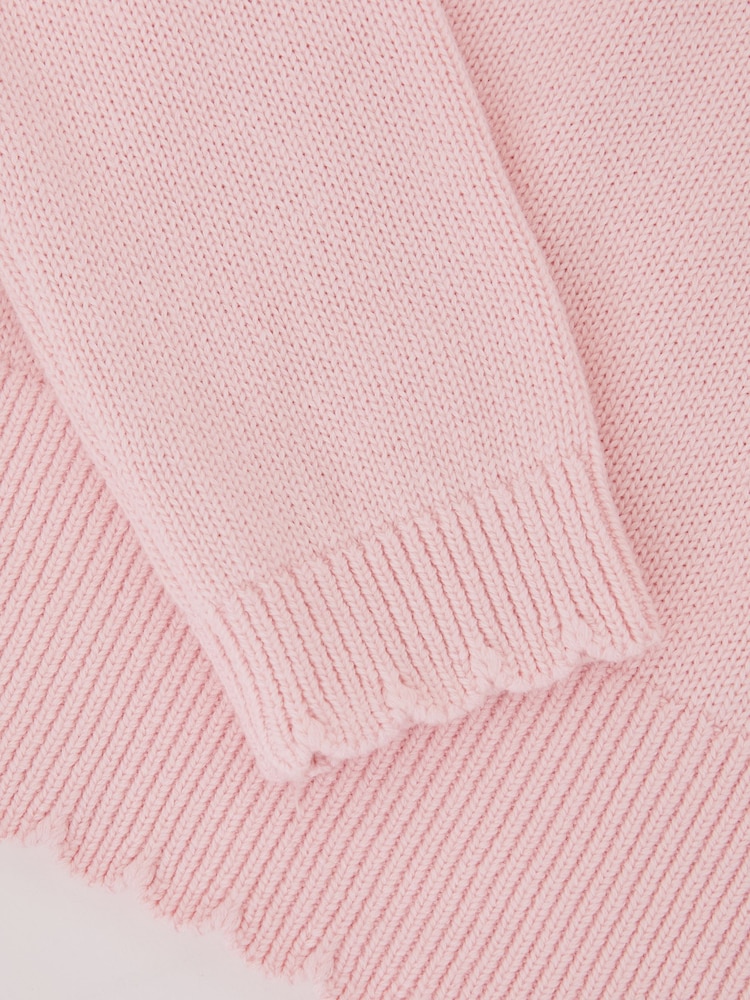 Reiss Light Pink Athena Scallop Jumper - Image 5 of 5