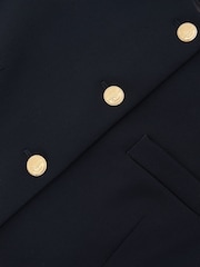 Reiss Navy Gabi Button-Through Longline Waistcoat - Image 7 of 7