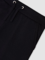 Reiss Navy Billings 13-14 yrs Merino Wool-Blend Cuffed Joggers - Image 5 of 5