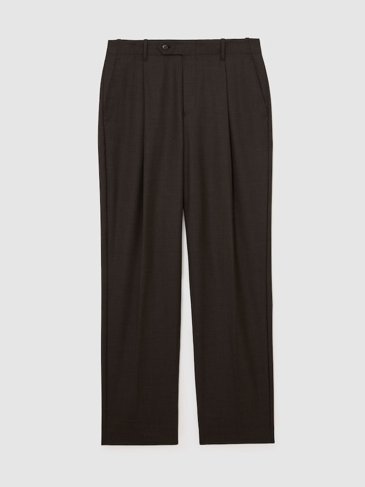 Reiss Brown Richard Suit Trousers - Image 2 of 6
