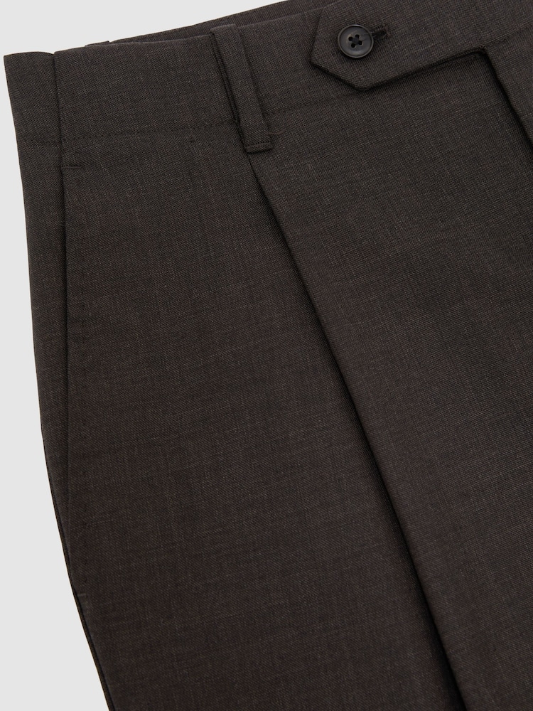 Reiss Brown Richard Suit Trousers - Image 6 of 6