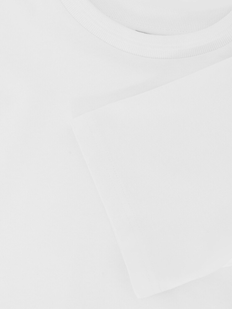 Reiss Bonnie Cotton Ribbed-Neck Oversized T-Shirt - صورة 5 من 5