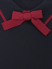 Reiss Hailey Knitted Colour-Block Shift Dress - Imaginea 4 din 4