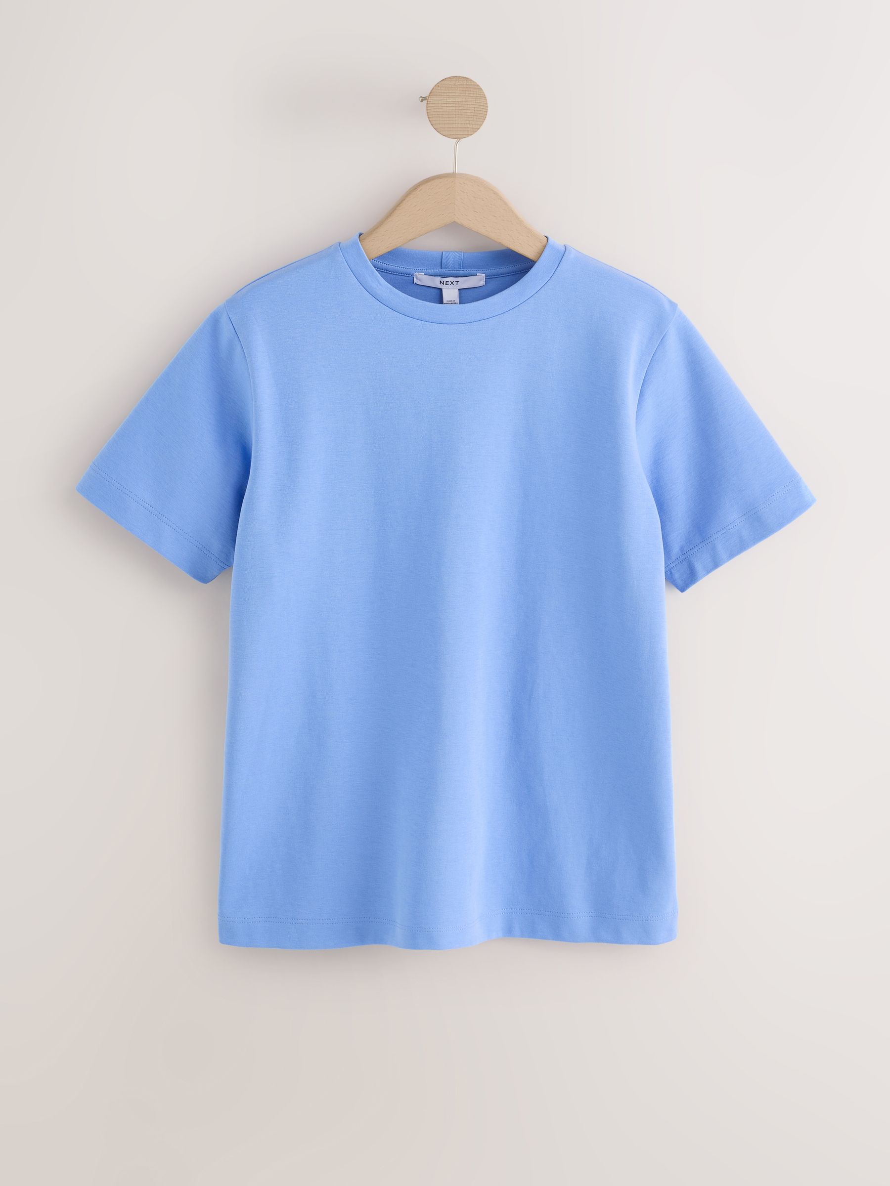 トップス Na.e Comfort shirt blue Buy Light Blue Heavyweight Short Sleeve Crew Neck T-Shirt from
