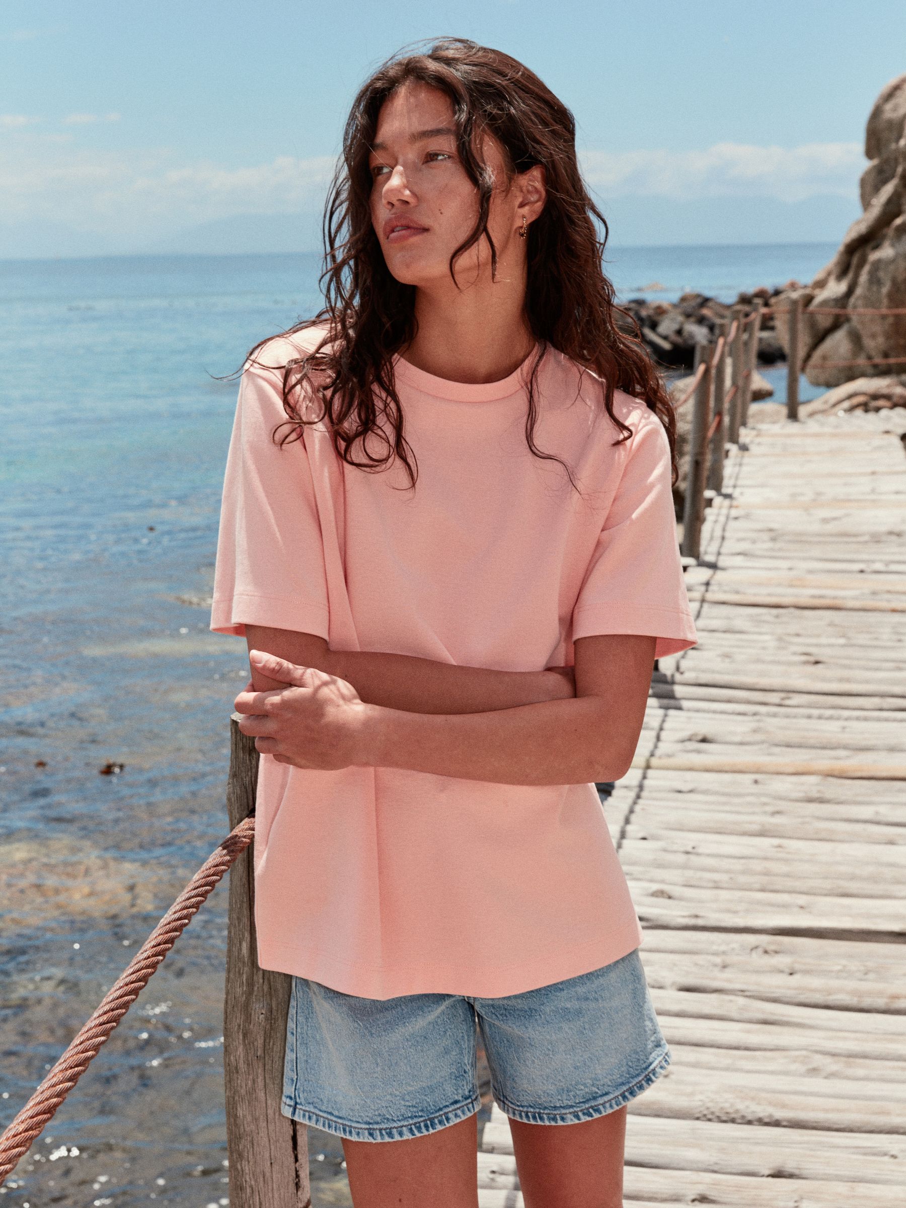 カットソー(半袖+袖なし) Plage  Peach Big Tank セール】Peach Big Tank（Tシャツ/カットソー）｜Plage（プラージュ