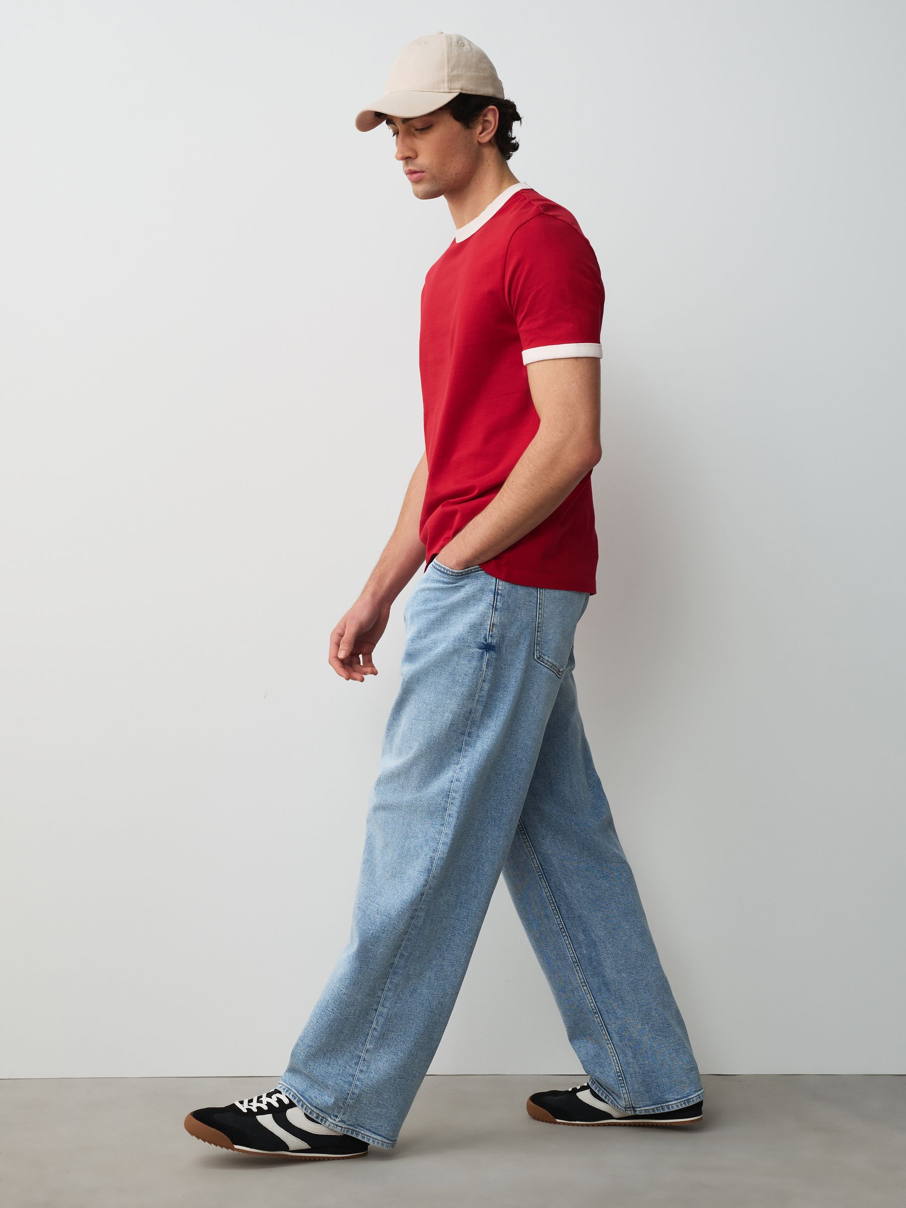 Buy Bleach Blue Denim Baggy Fit Jeans from Next Canada