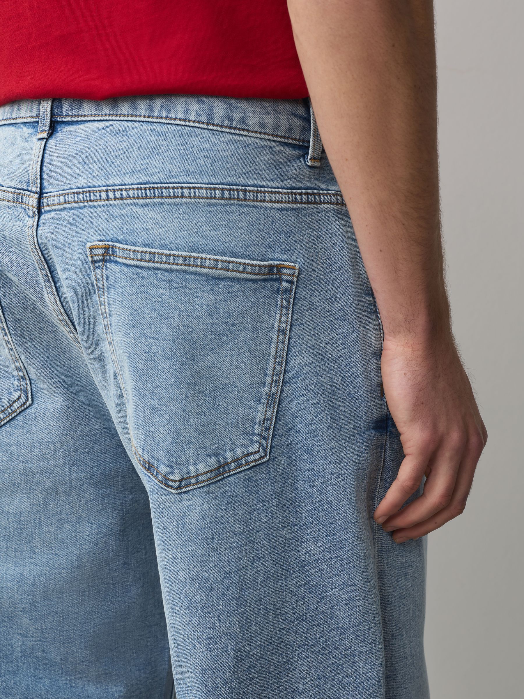 Buy Bleach Blue Denim Baggy Fit Jeans from Next USA