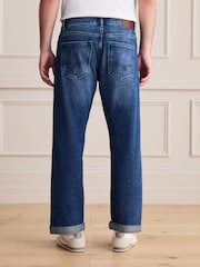 Blue Denim Straight Fit Signature Selvedge Denim Jeans - Image 2 of 7