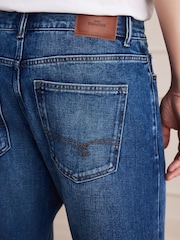 Blue Denim Straight Fit Signature Selvedge Denim Jeans - Image 6 of 7