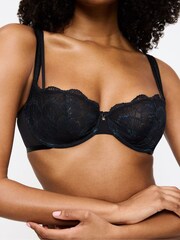Triumph Palina Moonlight Kiss - Wired Half Cup Black Bra - Image 3 of 5