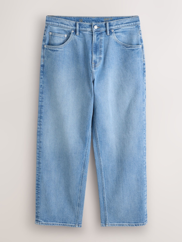 Light Blue Denim Baggy Fit Jeans - Image 1 of 5