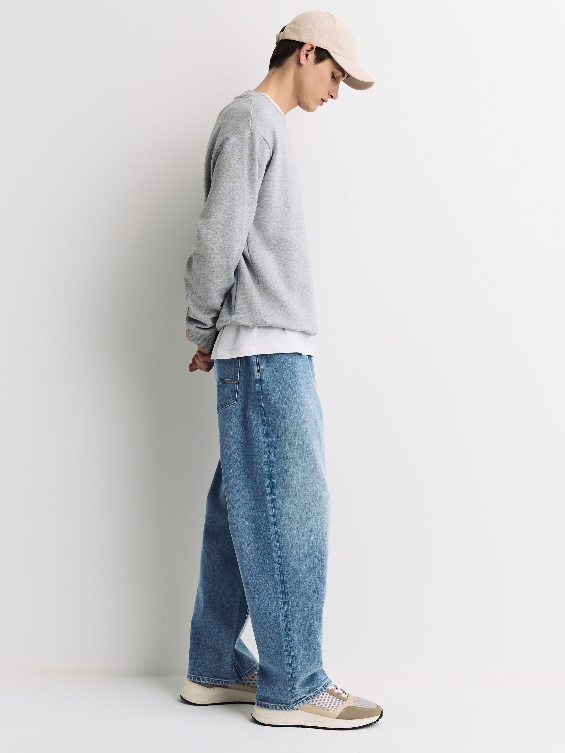 Buy Light Blue Denim Baggy Fit Jeans from Next USA