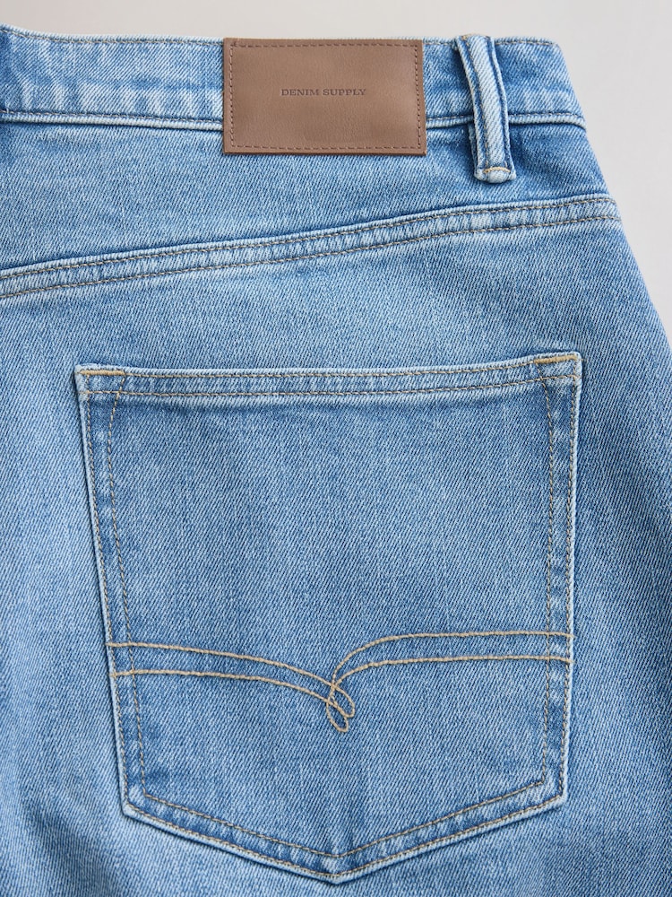 Light Blue Denim Baggy Fit Jeans - Image 5 of 5