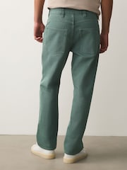 Sage Green Straight Fit Jeans - Image 3 of 8