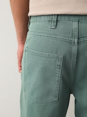 Sage Green Straight Fit Jeans - Image 5 of 8