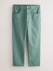 Sage Green Straight Fit Jeans - Image 6 of 8