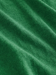 Green Raw Seam Detail Short Capped Sleeve T-Shirt - Image 3 of 3