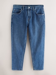 Mid Blue Denim Regular Tapered Fit Jeans - Image 7 of 11