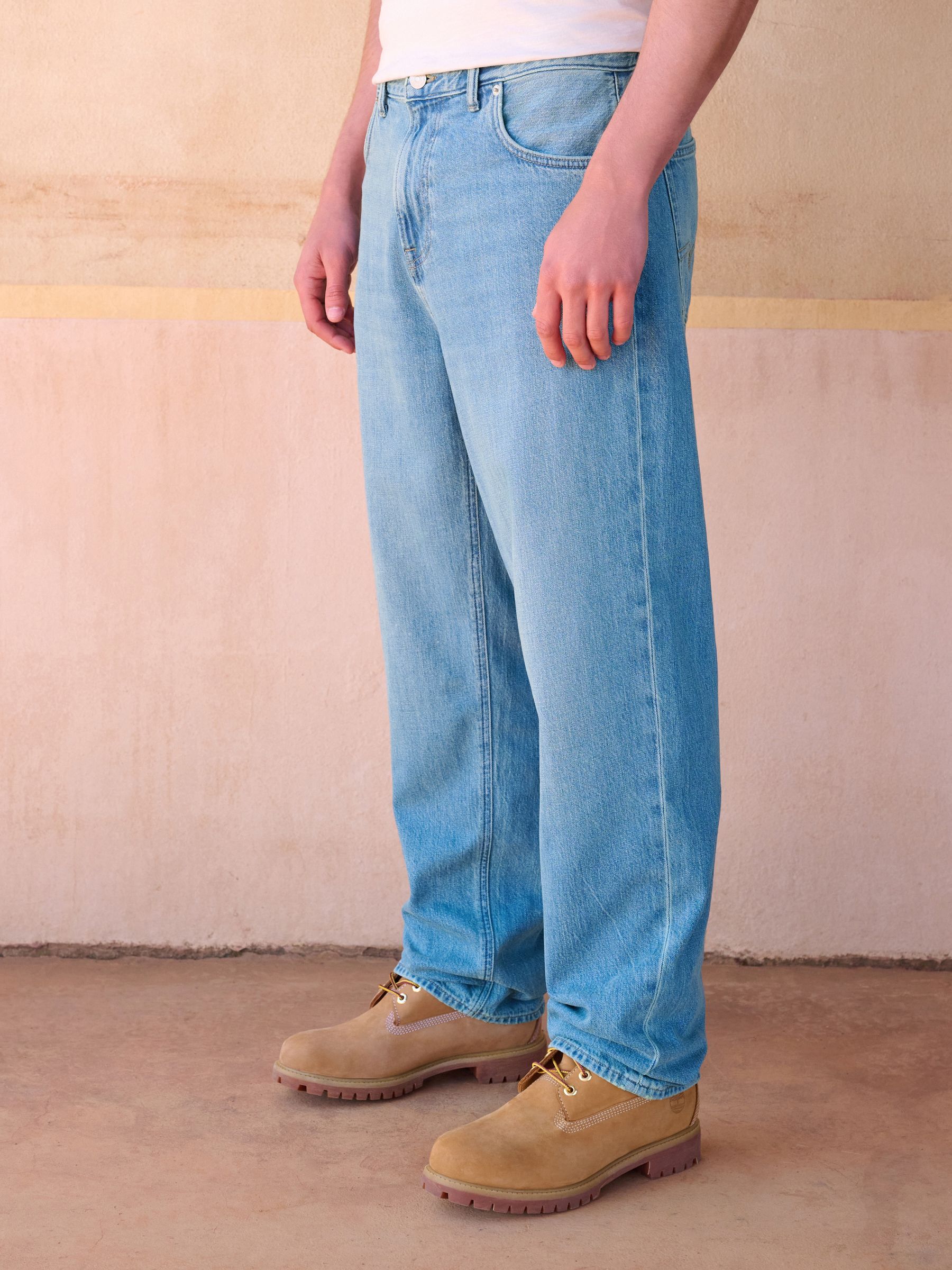 Buy Aqua Blue Relaxed Fit Lightweight Jeans from Next USA