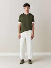 Ecru White Barrel Fit N. Premium Denim Jeans - Image 2 of 9