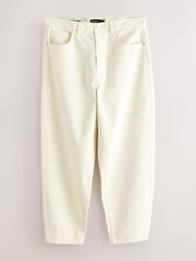 Ecru White Barrel Fit N. Premium Denim Jeans - Image 7 of 9