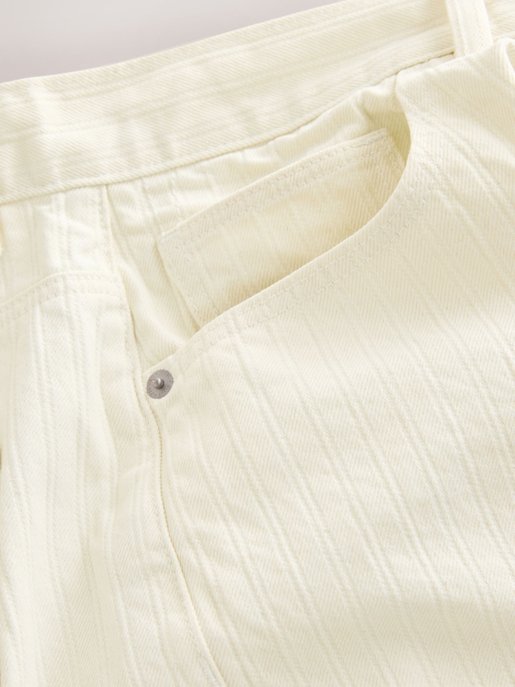 Ecru White Barrel Fit N. Premium Denim Jeans - Image 9 of 9