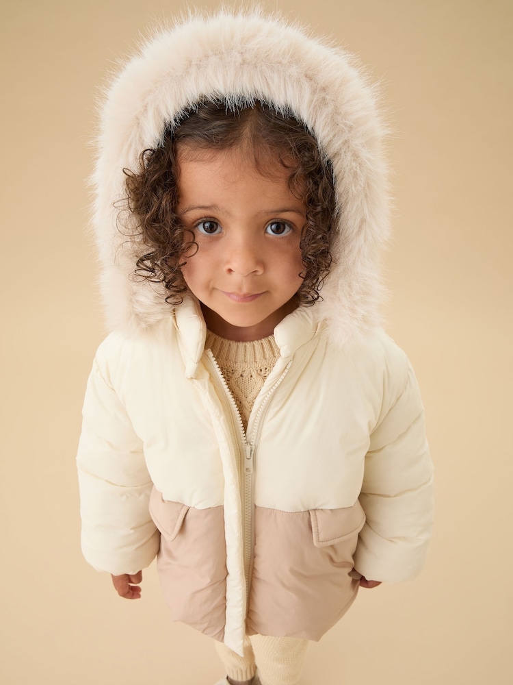 MORI Supersoft Cosy Zip Up Coat with Detachable Hood - Image 1 of 4