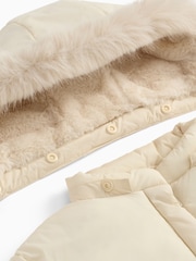 MORI Supersoft Cosy Zip Up Coat with Detachable Hood - Image 3 of 4