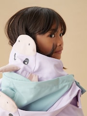 MORI Lilac Purple Unicorn Lined Waterproof Coat - Image 3 of 7