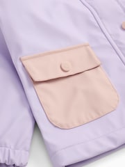 MORI Lilac Purple Unicorn Lined Waterproof Coat - Image 7 of 7