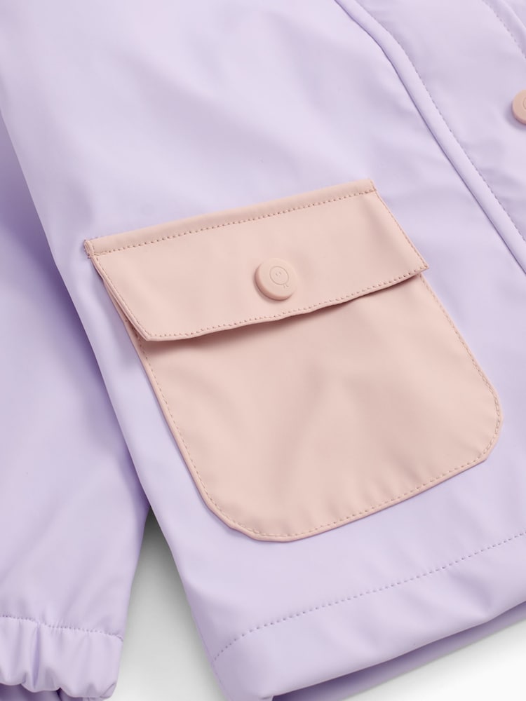 MORI Lilac Purple Unicorn Lined Waterproof Coat - Image 7 of 7 MORI Lilac Purple Unicorn Lined Waterproof Coat - Image 7 of 7