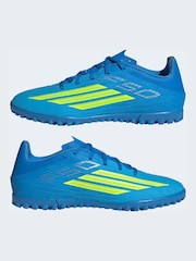 adidas Bright Blue F50 Club Turf Football Boots - Image 6 of 10