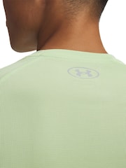 Lime Grön - Under Armour Tech Kort ärm  Crew T-shirt - Bild 3 av 3