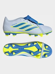 adidas Light Blue Predator Club Fold-Over Tongue Firm Ground/Multi Football Boots - Image 5 of 9