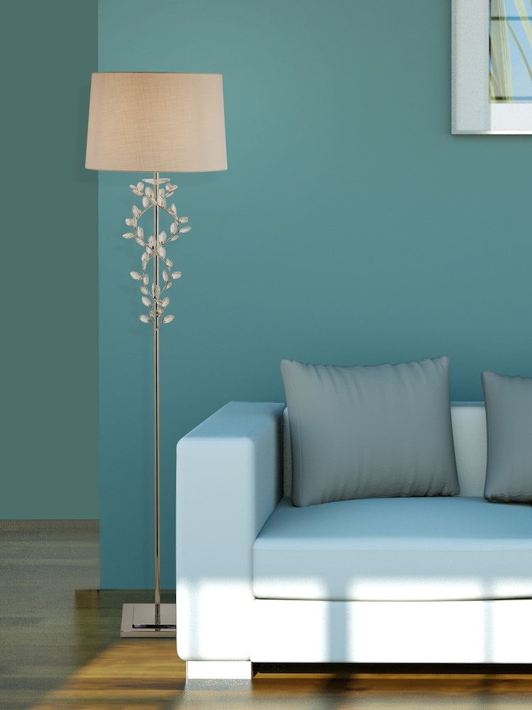 Searchlight Chrome Orla Floor Lamp - Image 1 of 4